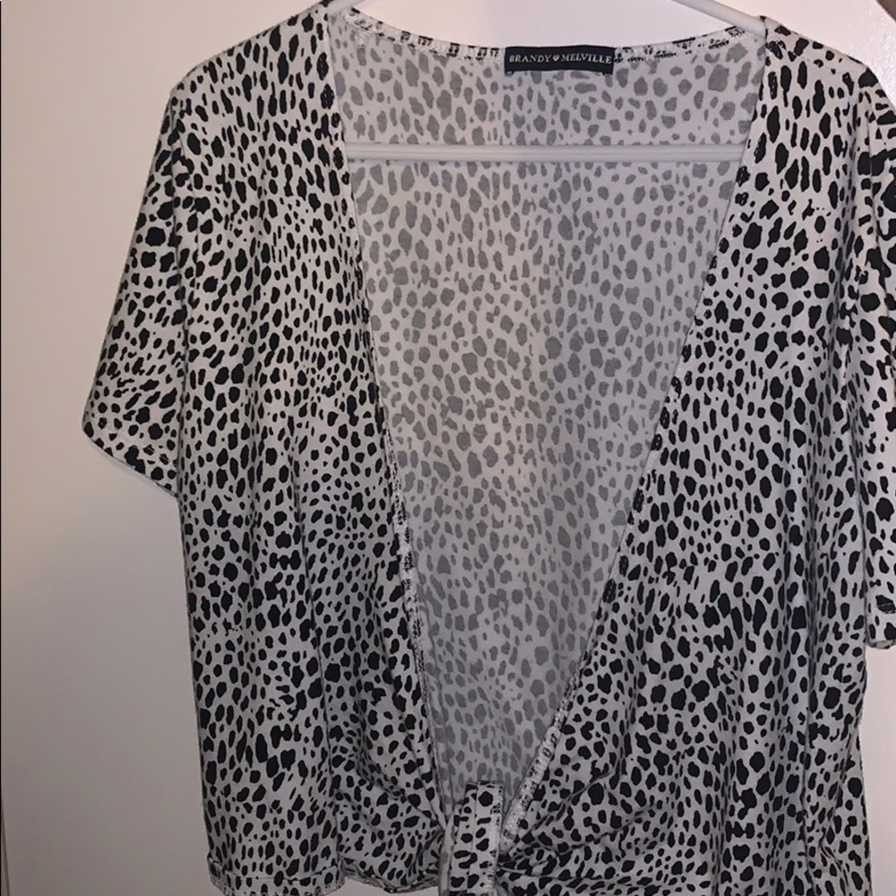 RARE Dalmatian print rae top